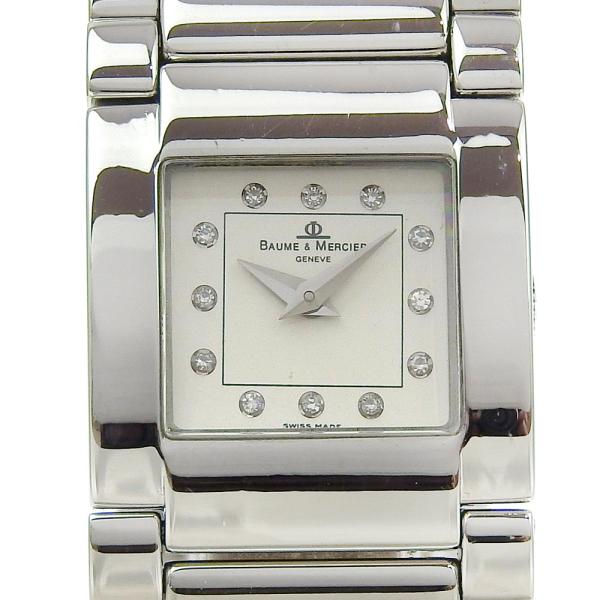 【Baume & Mercier】ボーム＆メルシェ キャットウォーク 12Pダイヤ MV045219 ステンレススチール クオーツ アナログ表示 レディース アイボリー文字盤 腕時計 BAUME&MERCIER（ボーム&メルシエ） Baume & Mercier ボーム＆メルシェ
