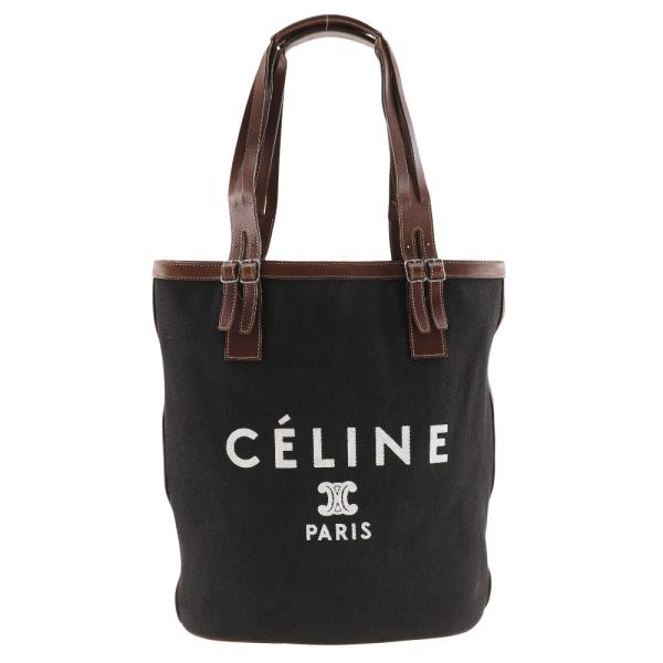 セリーヌ CELINE  ロゴ  トートバッグ キャンバス レディース  中古 crown78_i171624166