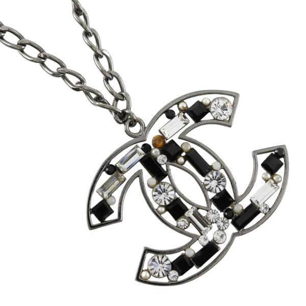CHANEL（シャネル） ココマーク 03A ネックレス 金属製×ラインストーン