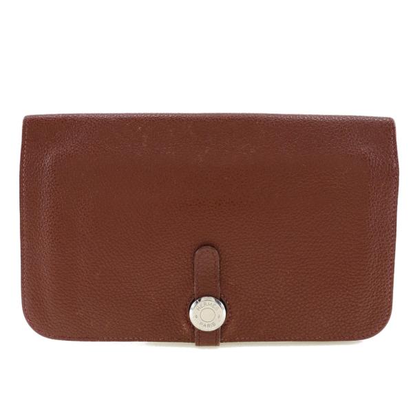 エルメス トリヨンクレマンス ドゴンGM 長財布 HERMES 美品 お買い得 HERMES エルメス ドゴンGM □D 長財布 トリヨンクレマンス