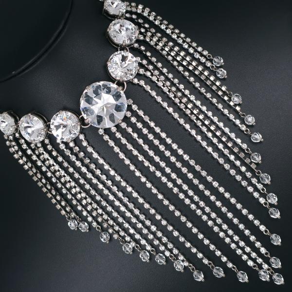 ミュウミュウ ホワイトパール ネックレス 2連チョーカー 美品 Miumiu