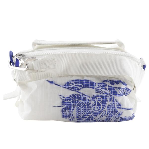 【BURBERRY】バーバリー ML ダッフルXS 3way クロスボディバッグ 8080796 ナイロン 白 ブルー ユニセックス ショルダーバッグ crown78_i180125142