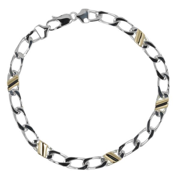 ヴィンテージティファニー　シルバー×ゴールド　ブレスレット TIFFANY&Co.（ティファニー） フラットリンク ヴィンテージ