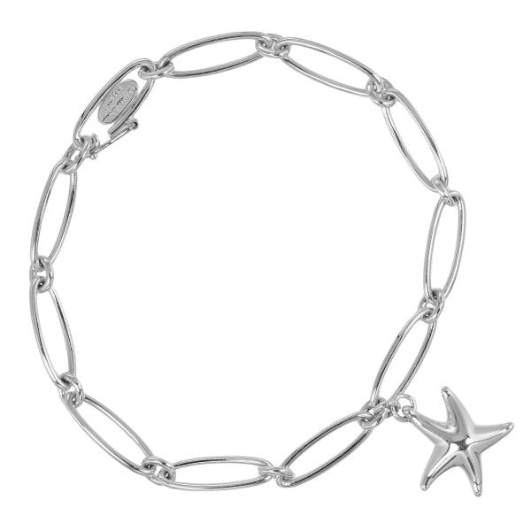 【美品】内径約17.4cm ティファニー スターフィッシュブレスレットSV925 TIFFANY&Co.（ティファニー） スターフィッシュ オーバルリンク
