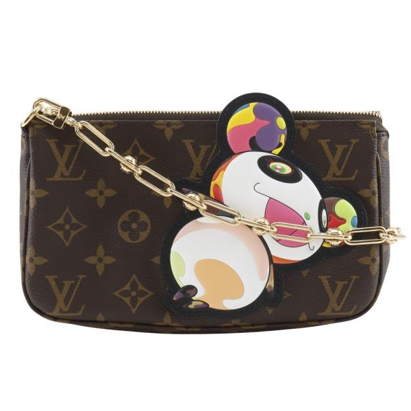 【LOUIS VUITTON】ルイ・ヴィトン LV×TM ポシェット･アクセソワール アクセサリーポーチ 村上隆 パンダ M13440 モノグラムキャンバス 茶 レディース ショルダーバッグ LOUIS VUITTON（ルイ・ヴィトン） LV×TM ポシェット・アクセソワール