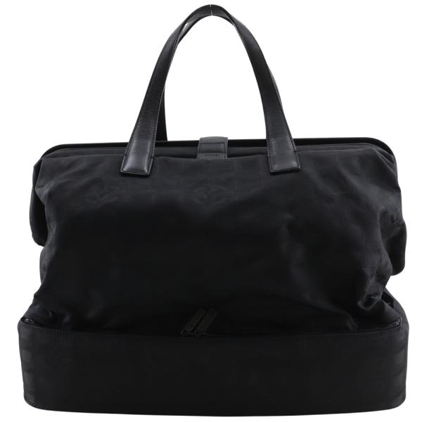 CHANEL 黒 ボストンバッグ CHANEL ココマーク 1995年頃 ボストンバッグ ブラック ゴールド