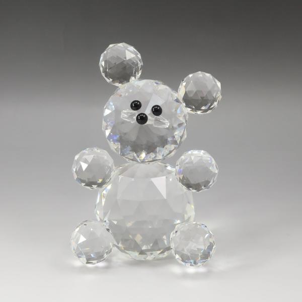SWAROVSKI スワロフスキー クマ ( テディベア ) 置物 Lサイズ 置物 オブジェ クリスタル _【I182826002】中古