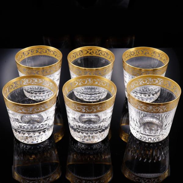 サンルイSaint Louis 貝殻型プレート Saint-Louis サンルイ Thistle シスル ロックグラス 6客 タンブラー