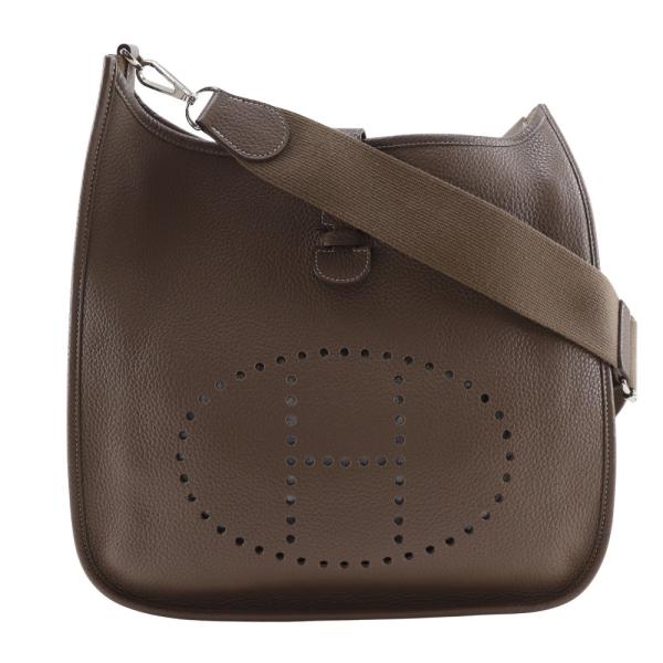 【HERMES】エルメス エヴリン3GM エブリン トリヨンクレマンス エトゥープ シルバー金具 □P レディース ショルダーバッグ HERMES（エルメス） エヴリン3GM エブリン □P ショルダーバッグ