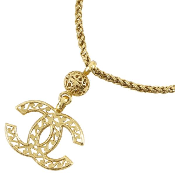 CHANEL（シャネル） ココマーク ヴィンテージ 95A ネックレス 金メッキ