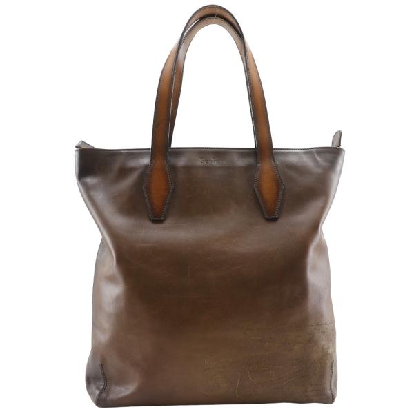 Berluti ベルルッティ モダニスト バーティカル カリグラフィー スクリット カーフ 茶 Berluti ベルルッティ モダニスト バーティカル カリグラフィー