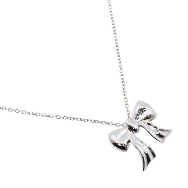 TIFFANY&Co. ティファニー リボン ネックレス シルバー925 約2.8g  