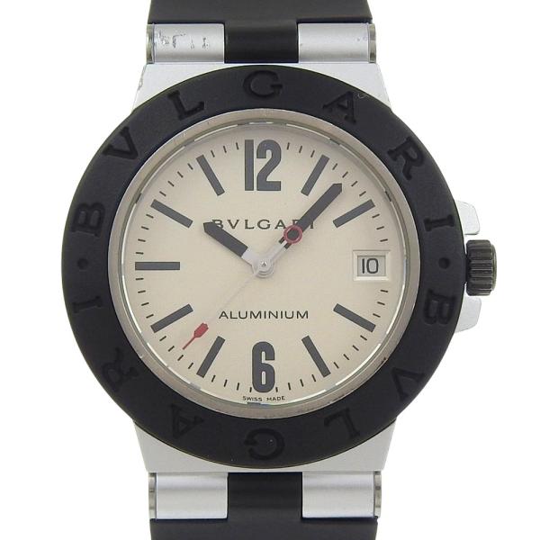 BVLGARI（ブルガリ） アルミニウム AL38TA 腕時計 アルミ×ラバー 黒