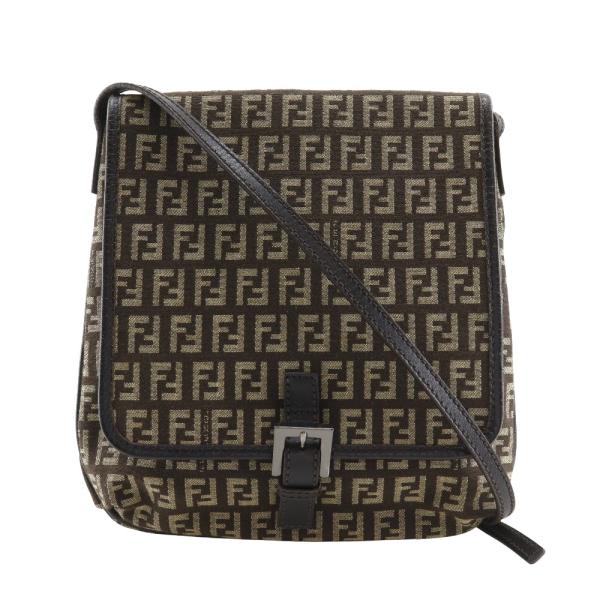 FENDI フェンディ ショルダーバッグ ズッキーノ 8BT098 斜め掛け ショルダーバッグ ジャガード  【中古】 ユニセックス FENDI（フェンディ） ズッキーノ ショルダーバッグ ナイロンキャンバス