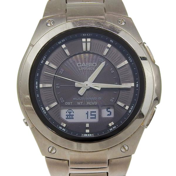 カシオ 稼働　メンズ　チタン　ソーラー　電波　時計　アナデジ　リニエージ CASIO（カシオ） LINEAGE リニエージ マルチバンド6 LCW-M150T 腕時計