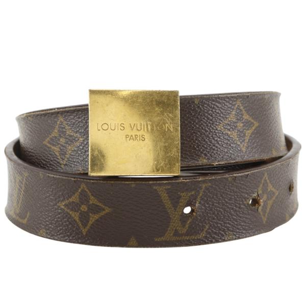 【LOUIS VUITTON】ルイ・ヴィトン サンチュール・キャレ M6801 モノグラムキャンバス 茶 LB1002 メンズ ベルト LOUIS VUITTON（ルイ・ヴィトン） サンチュール・キャレ M6801 LB1002