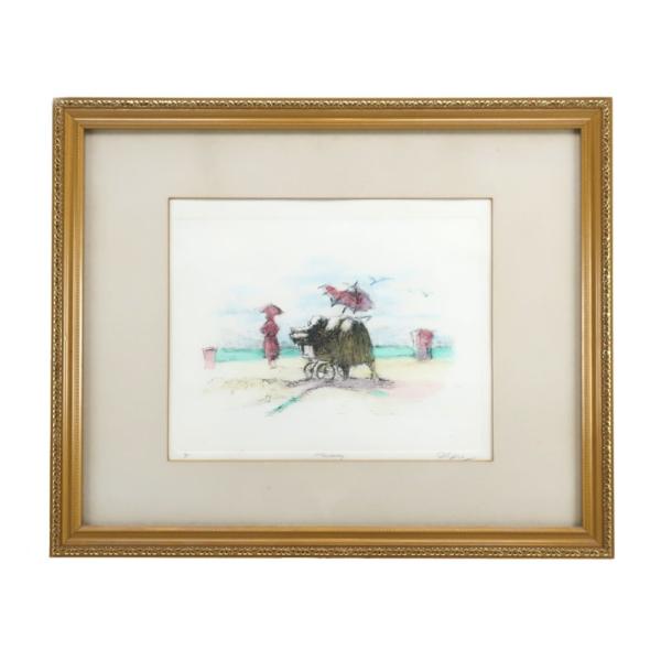 フィリップ・アルフィエーリ（ アルフェリ ） 作 【 The Nanny ( 乳母 ) 】 限定番号：AP 絵画 _【M150726102】中古