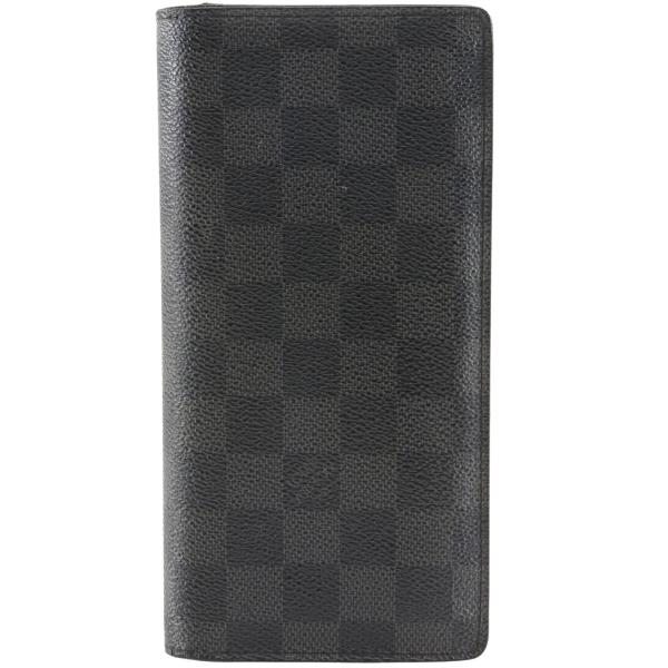 LOUIS VUITTON ルイ・ヴィトン ポルトフォイユブラザ N62665 SP1059 長財布 ダミエグラフィットキャンバス 黒 メンズ【R150126033】中古