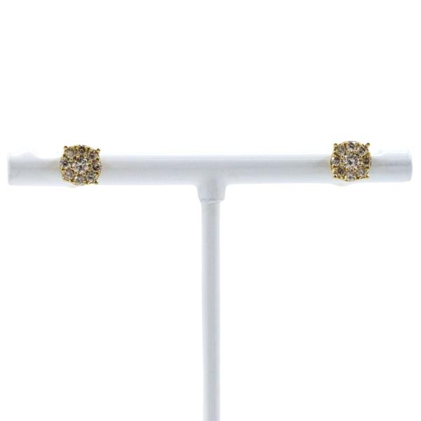 0.20/0.20 ピアス K18YG×ダイヤモンド 約1.2g レディース【R150126040】中古