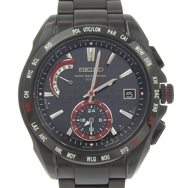 に*し様 電波ソーラーセイコー　ブライツ　ブラック　8B54-0AL SEIKO（セイコー） ブライツ ダルビッシュ有モデル 8B54-0AA0 SS 黒