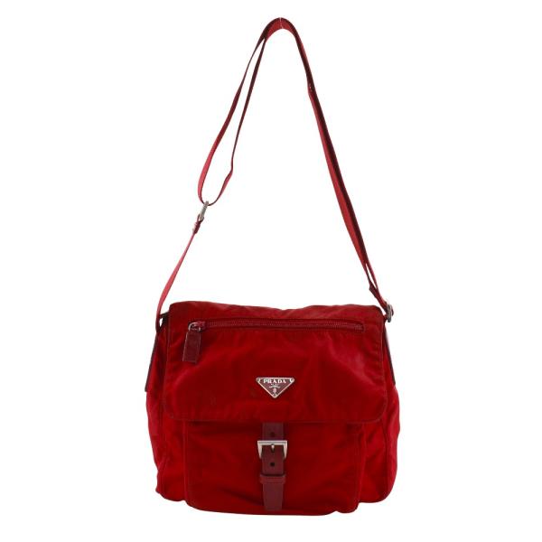 PRADA（プラダ） ショルダーバッグ ナイロン 赤 レディース
