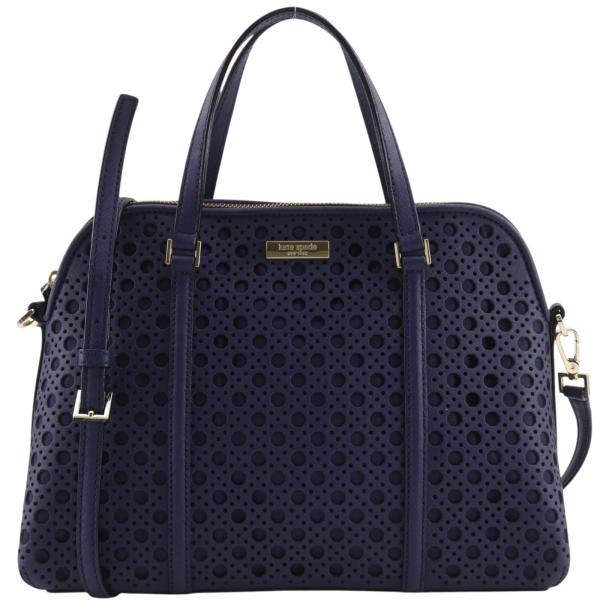Kate Spade ケイトスペード ニューバリーレーン ケイニング 2WAYショルダー ハンドバッグ パンチングレザー 【T182426163】中古
