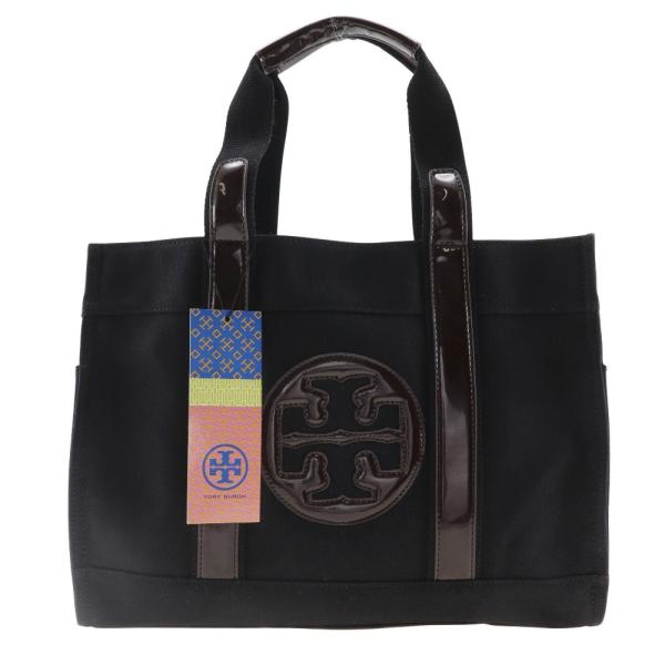 ✅未使用級　TORY BURCH トリーバーチ　トートバッグ　ブラック　エナメル ✓未使用級 TORY BURCH トリーバーチ トートバッグ ブラック エナメル