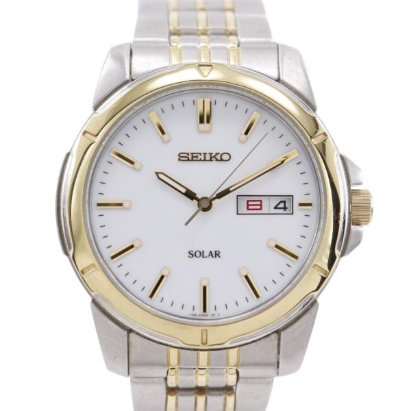 SEIKO（セイコー） ソーラー V158-0AD0 腕時計 SS シルバー ソーラー