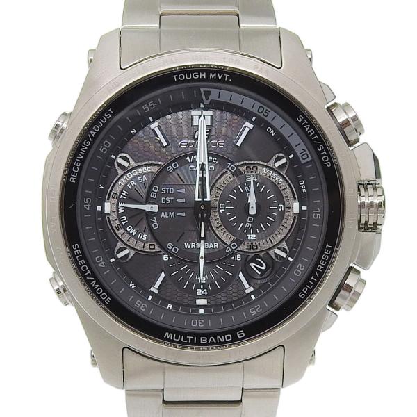 CASIO カシオ エディフィス マルチバンド6 EQW-T720D-1AJF 腕時計 ブラック タフソーラー クロノグラフ ブラック文字盤【Y200925222】中古