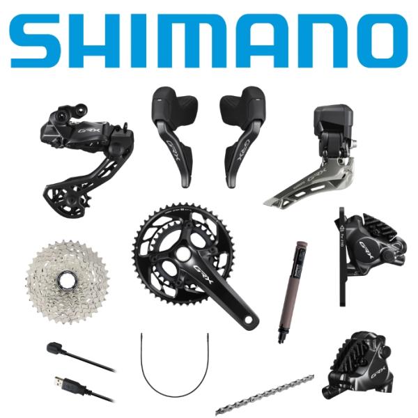 SHIMANO (シマノ) GRX RX825 2x12S Di2 グループセット : CROWN SHIMANO (シマノ) GRX RX825 2x12S Di2 グループセット : CROWN