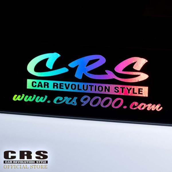 CRS ロゴ&アドレス 筆記体 ホログラムステッカー サイズ：小 150mm×50mm 爆買