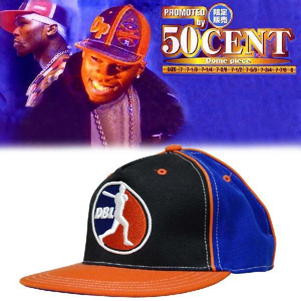 30%OFF】 50セント Dome Piese Cap ブラック オレンジ ヒップホップ