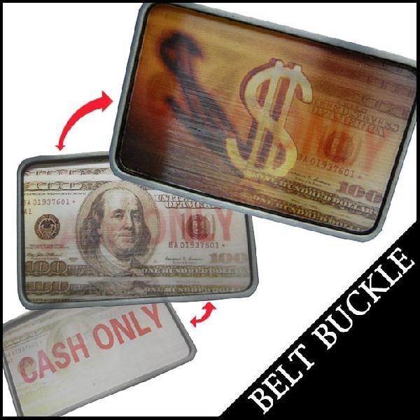 ベルトバックル CASH ONLY ドル札 BELT ベルト バックル BACKLE 