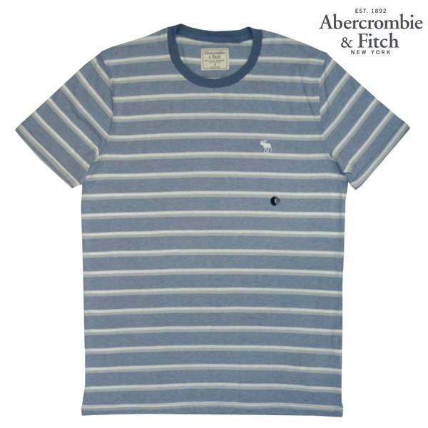 アバクロ Tシャツ メンズ 半袖 トップス ボーダー Abercrombie&Fitch