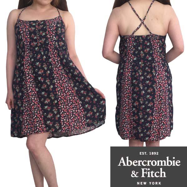 アバクロ Abercrombie Fitch アバクロンビー フィッチ レディース キャミ ワンピース 花柄 ネイビー キャミソール 正規 A F Abercrombie W49 セレクトショップ クルーズ世田谷 通販 Yahoo ショッピング