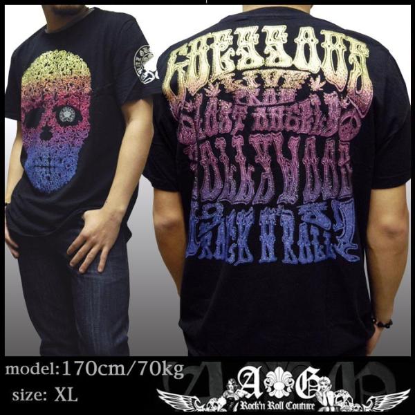 A&G エーアンドジー　クロスTシャツ 黒　Lサイズ crs_ag-t51