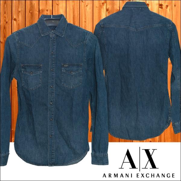 販売質屋 - ARMANI EXCHANGE アルマーニ 総柄 長袖 シャツ メンズ