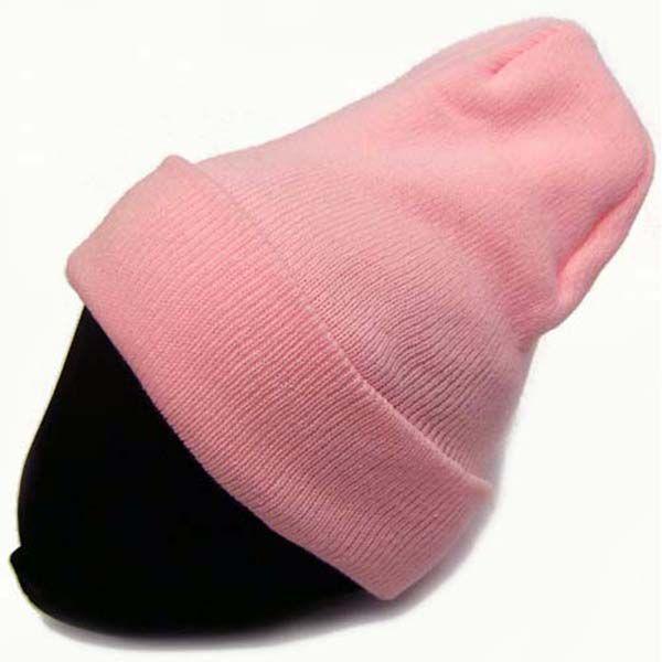 51%OFF】 ニットキャップ ロング ビーニー Cap ロングビーニー ピンク