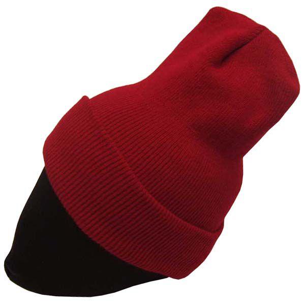 51%OFF】 ニットキャップ ロング ビーニー Cap ロングビーニー レッド