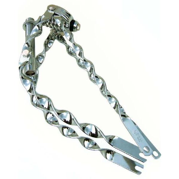 スプリンガーフォーク クロムメッキ ツイスト 20インチ ツイスト ベントフォーク クローム スプリンガーフォーク