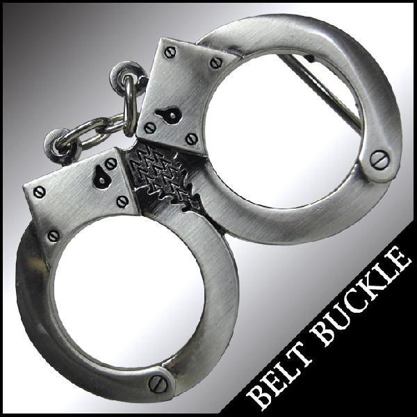 ベルトバックル 手錠 HANDCUFFS シルバー BELT ベルト バックル BACKLE