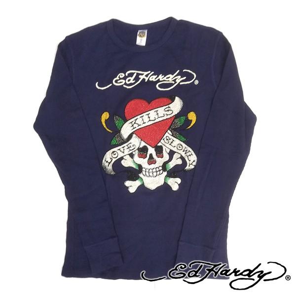 エドハーディ ラインストーン 入手困難】Ed Hardy エドハーディー ラインストーン入り Tシャツ