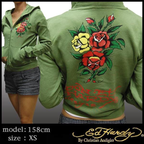 エドハーディー　レディースパーカー crs_edhardy-zip-w10