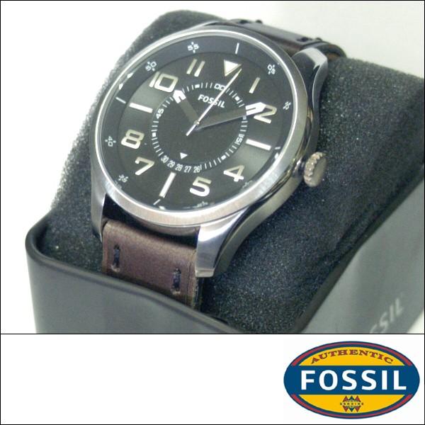 フォッシル メンズ 腕時計 FOSSIL 時計 レザーバンド デイト 日付 ウォッチ FS4458 本皮 ベルト インポート ブランド 正規 セール