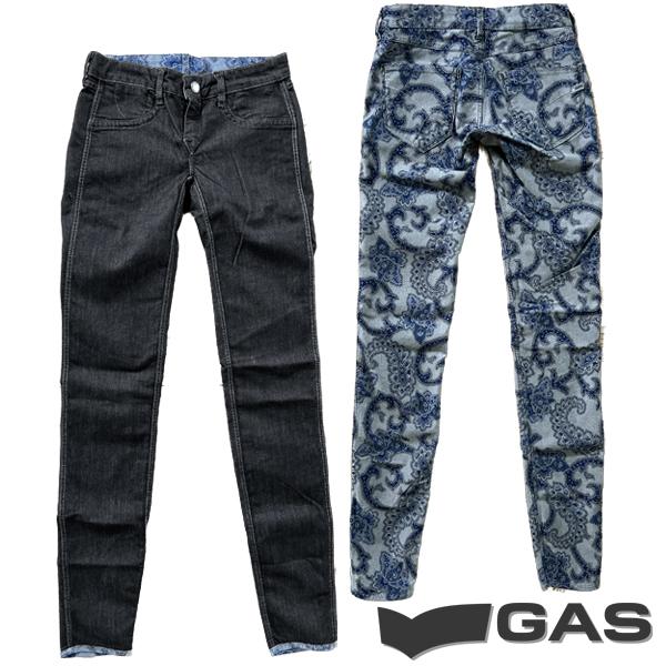GAS（ガス） ジーンズ レディース ブラック デニム ストレッチ 