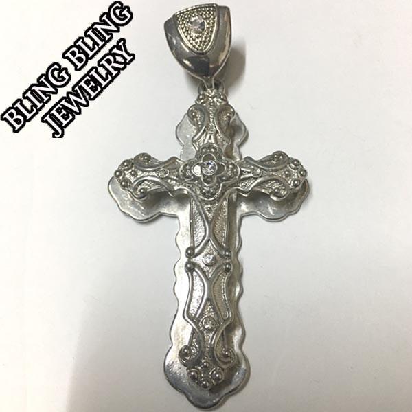 セール】 HIPHOPジュエリー メンズ ネックレス トップ CROSS クロス 4