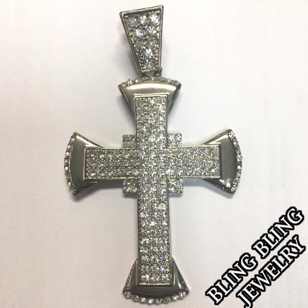 セール】 HIPHOPジュエリー メンズ ネックレス トップ CROSS クロス 6