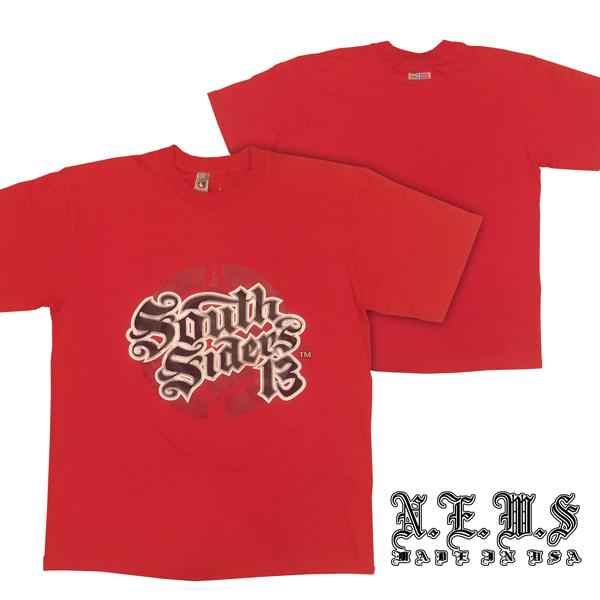 N.E.W.S SIDERS South Siders 13 メンズ 半袖 Tシャツ 刺繍 ロゴ