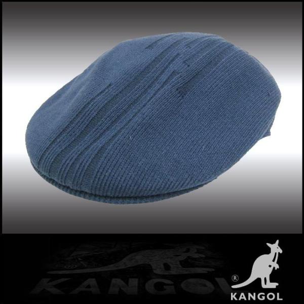 KANGOL（カンゴール） ストライプ ハンチング ブルー Hunting 504