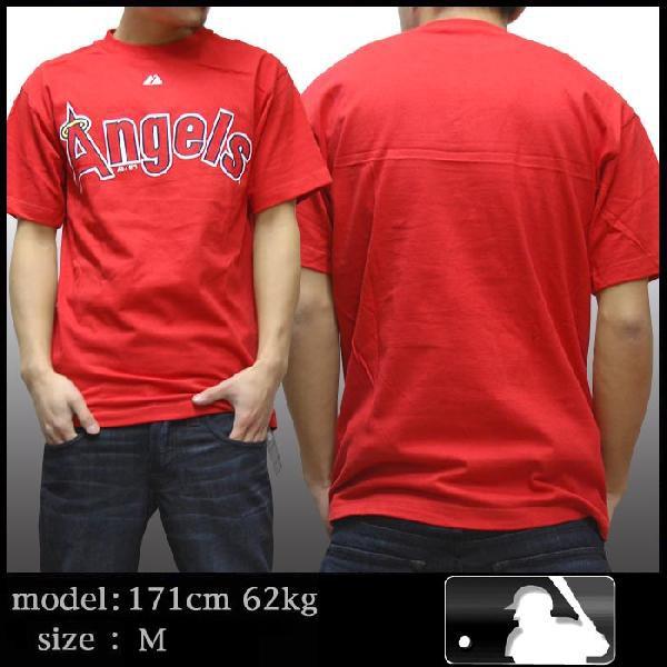 エンゼルス Tシャツ Mサイズ 赤 MAJESTIC（マジェスティック） majestic LA ANGELS Tシャツ レッド 02
